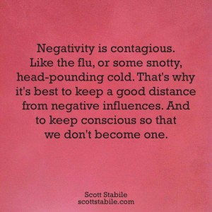 185 Negativity is contagious - not